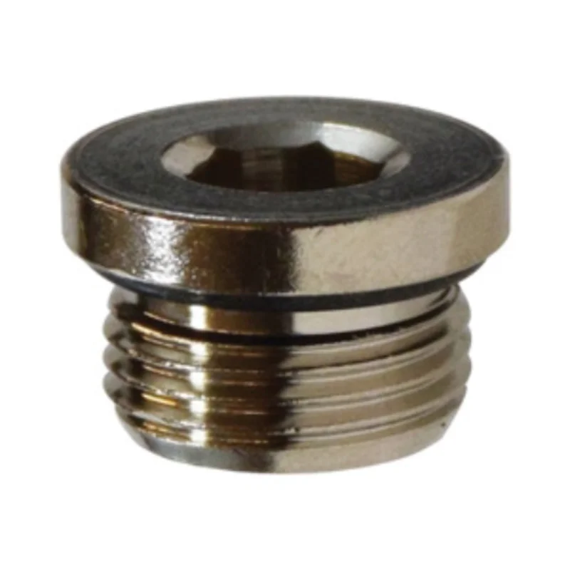 1/8 Inch BSPP Countersunk Sealed Plug Nickel-Plated Brass 28835