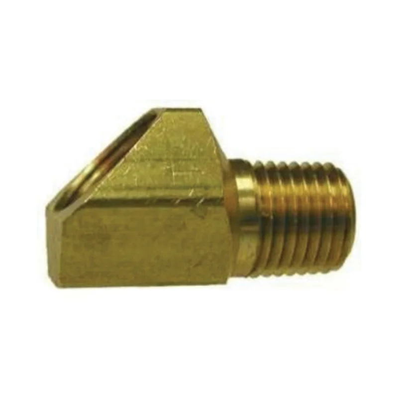 1/8 Inch Inverted Flared 1/8 Inch Male NPTF Brass Elbow 12070