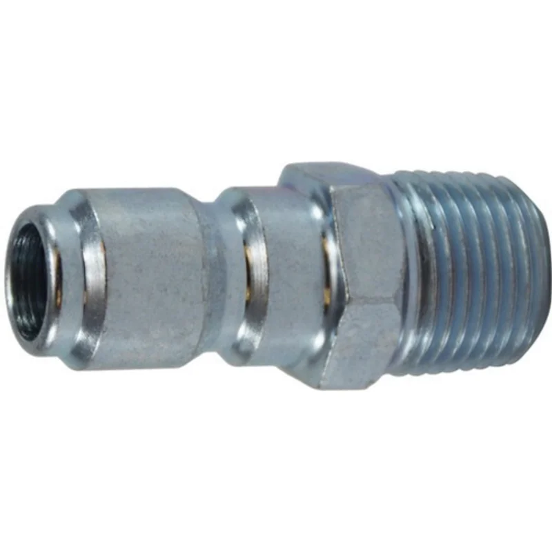 1/8 Inch MPT High Flow Plug Straight Through Design Steel 28675