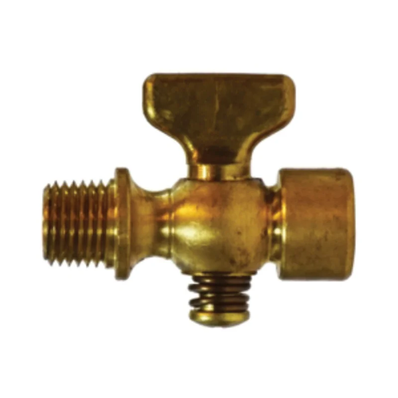 1/8 Inch Nominal MIP x FIP Air Cock Tee Handle Brass Body 46360