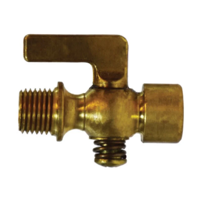 1/8 Inch Nominal MIP x FIP Lever Handle Air Cock Brass Body 46365