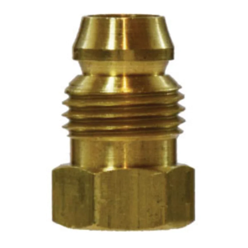 1/8 Inch Threaded Double Compression Sleeve Break-Away Nut Brass 16009