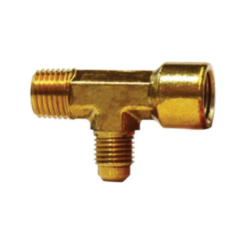 1/8 MIP 1/8 FIP 1/4 Male Flared Brass Adapter Tee 10382