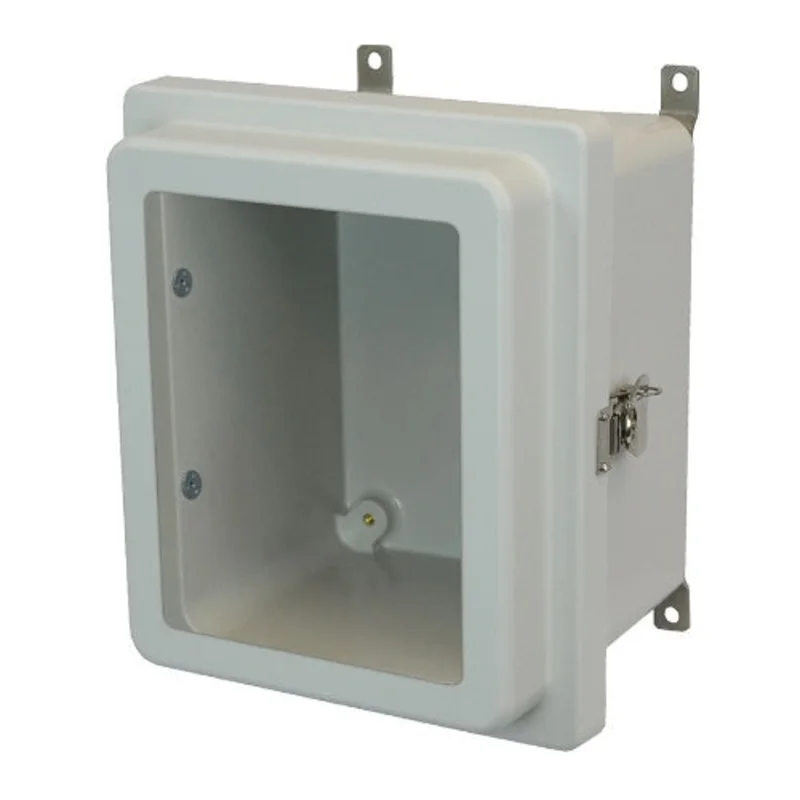 1 Door AM-R Series JIC Size Fiberglass Enclosure with Windows AM1084RTW