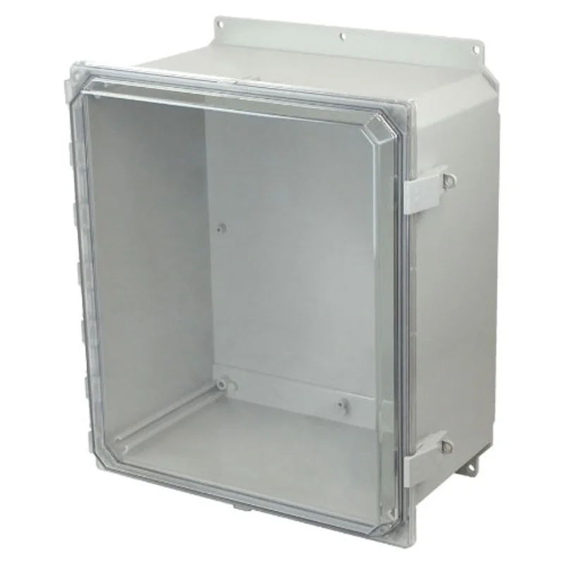 1 Door JIC Size Polycarbonate Enclosure with Clear Covers AMP1860CCNLF