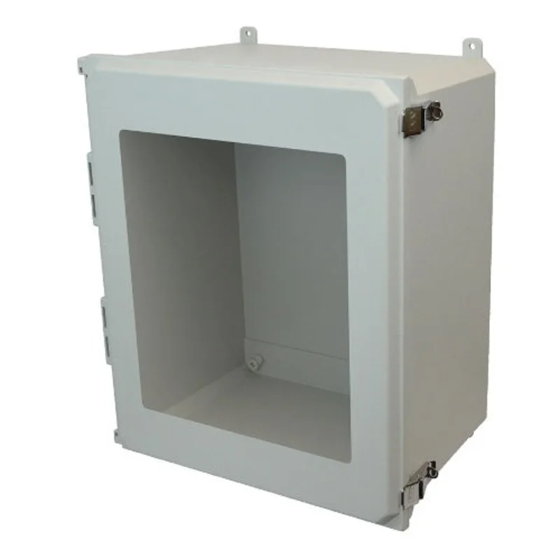 1 Door Metal Snap Latch Hinged Cover Fiberglass Enclosure AMU2060LW
