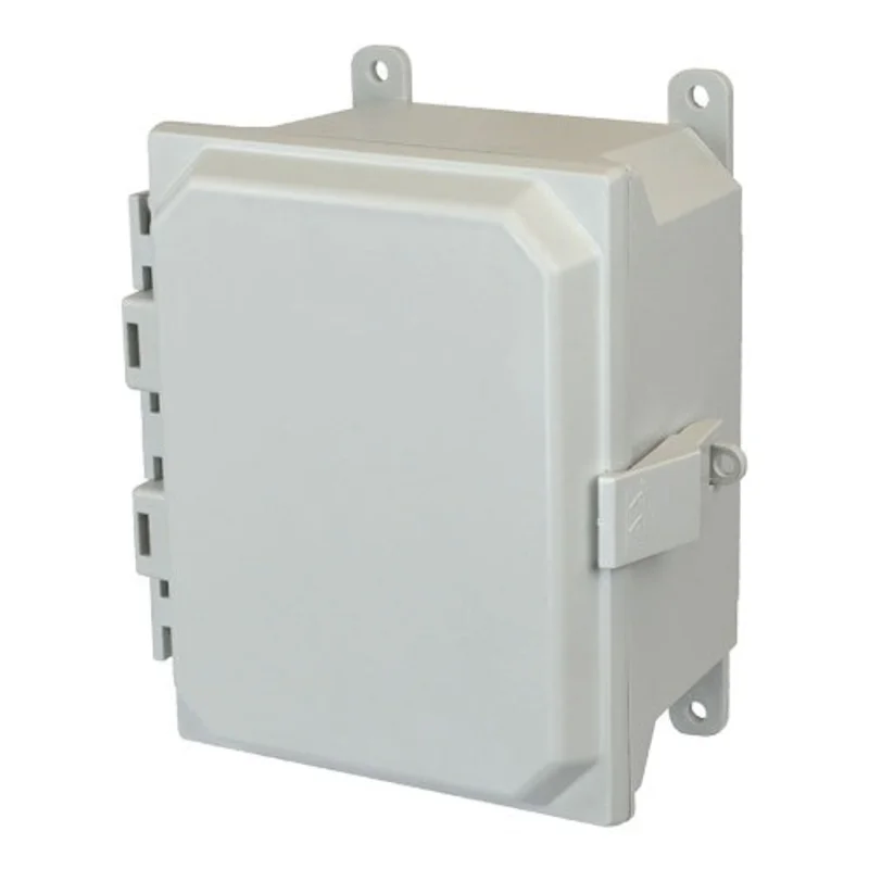 1 Door Nonmetallic Snap Latch Hinged Cover Fiberglass Enclosure AMU1084NL