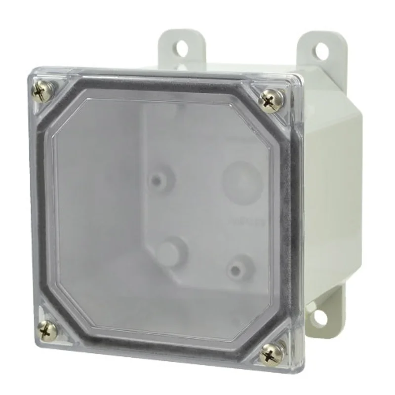 1 Door POLYLINE AMP Series JIC Size Polycarbonate Enclosure with Clear Covers AMP443CC