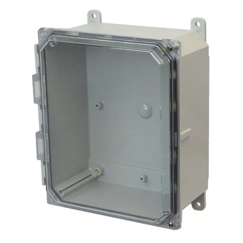1 Door Screw Window Polycarbonate Enclosure with Clear Covers AMP1084CCH