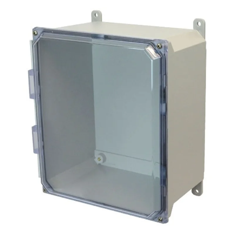 1 Door ULTRALINE AMU Series JIC Size Fiberglass Enclosure with Clear Covers AMU1426CC