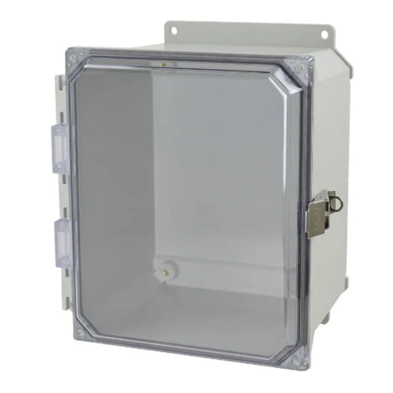 1 Door Window ULTRALINE AMU Series JIC Size Fiberglass Enclosure with Clear Covers AMU1086CCLF