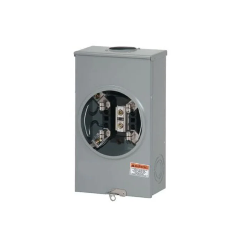 1 Gang 100A 240V Single Phase Four Jaw Meter Socket 1009078CH