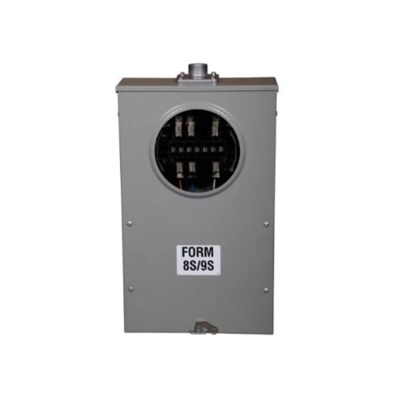 1-Gang 20A 600V Three Phase Eight Jaw Meter Socket 1008695ACH