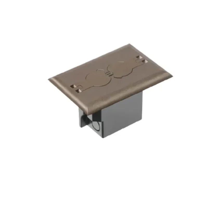 1 Gang Floor Box For Existing Floor Plastic Brown FLBRF101BR