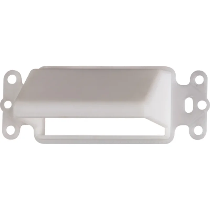 1 Gang Low Voltage Reversible Cable Entrance Hood For Use With Cable Management System CEDH1BL
