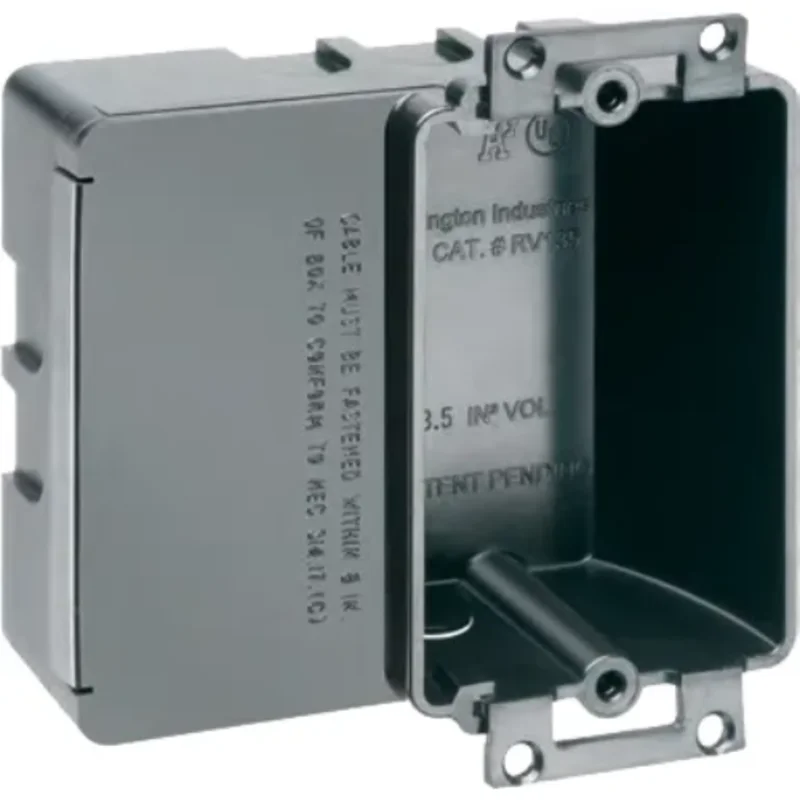 1 Gang Non Metallic Shallow Device Outlet Box for Tight Wall Spaces RV135