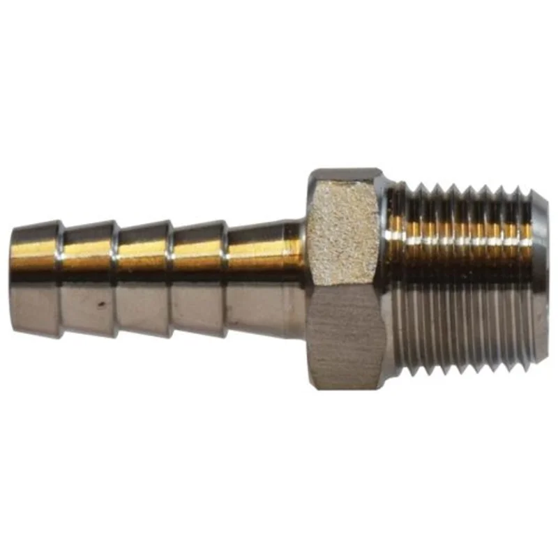 1 in Hose Barb 1 in Male NPT 304 Stainless Steel Hose Nipple MIP Adapter 73955