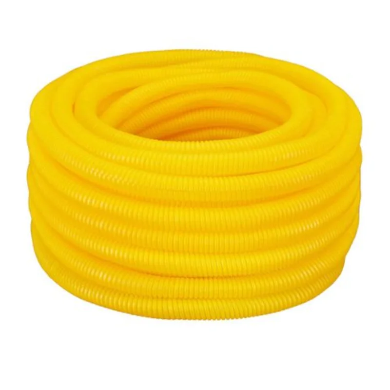 1 Inch Flexible NON Split Loom Tubing Yellow 100FT