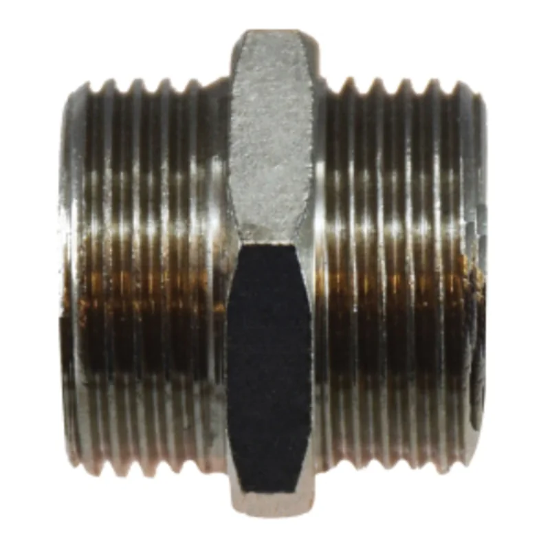 1 Inch Male BSP 1 Inch Reducing Nipple Nickel-Plated Brass 28813
