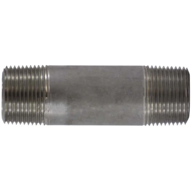 1 Inch MPT Seamless Pipe Nipple Stainless Steel 52102
