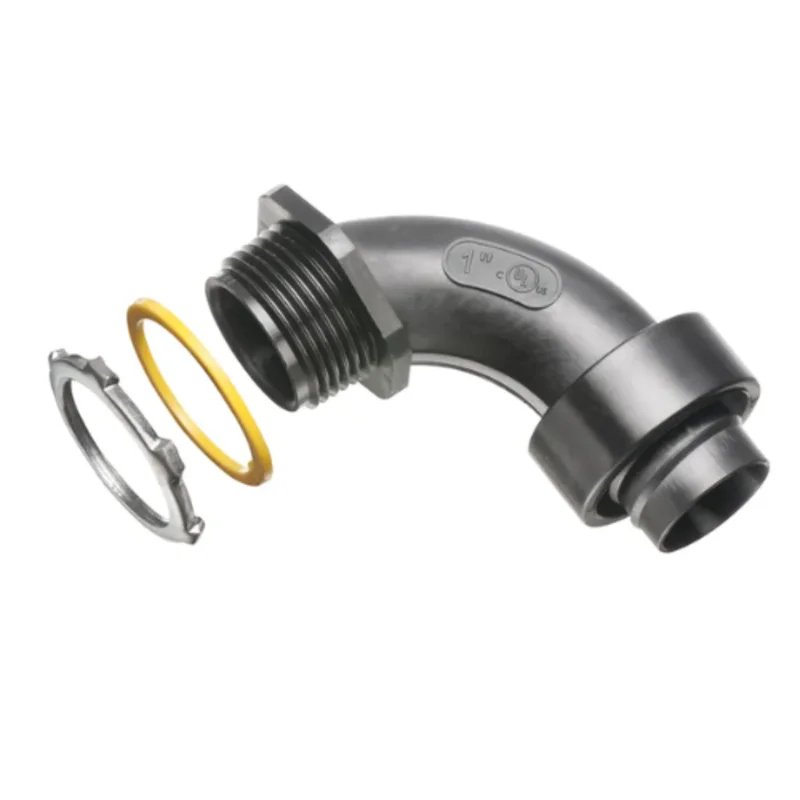 1 Inch Non Metallic Screw-On Liquidtight Connector for Flexible Conduit NMSC90100BL