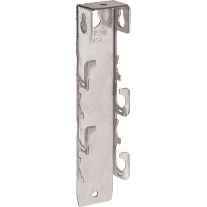 1-Piece 4-Postiton Galvanized Cable Support for Up to Four Cables Hangers SMC4F