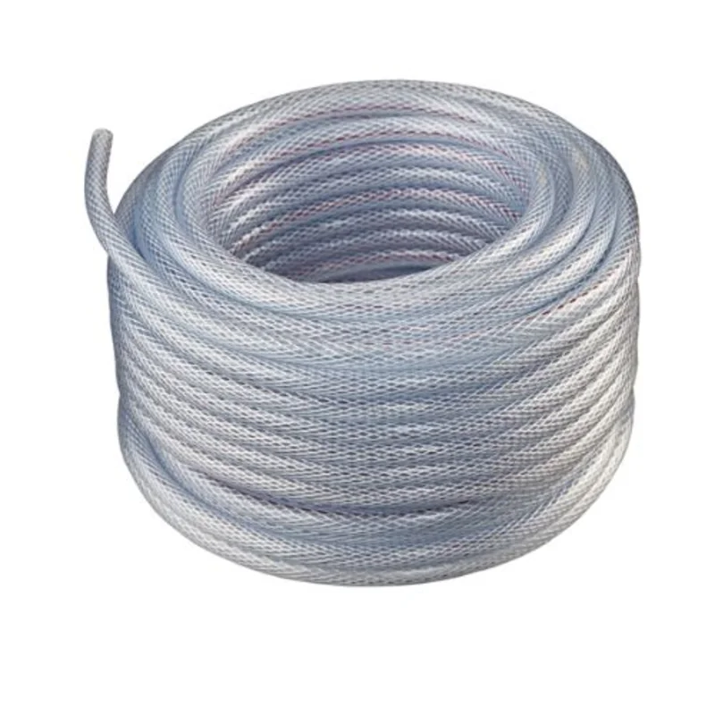 1" x 100FT Clear Flexible BPA-Free Braided Vinyl Tubing  Non-Toxic & Durable