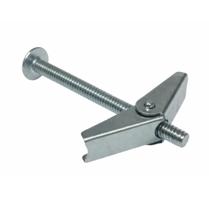 10-24 X 4 Inch Truss Head Combination Spring Wing 9/16 Inch Drill and Toggle Bolt Steel J1552 (Pack of 50)