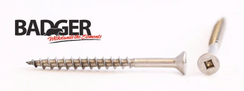 10-8X2-1/2 Badger Square Drive Bugle Head Screw