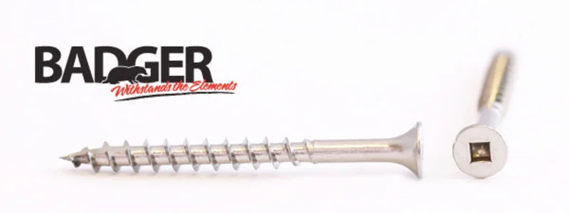 10-8X2-1/4 Badger Square Drive Bugle Head Screw