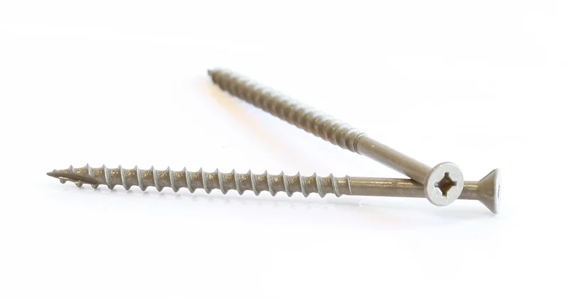 10-8X3-1/2 Combo Drive Flat Head Ceramic Screw
