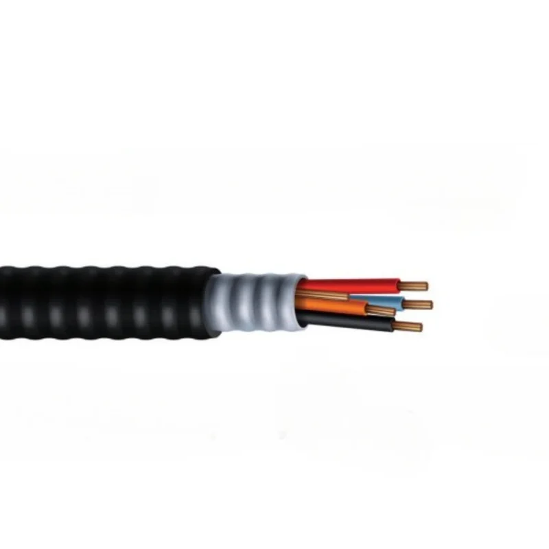 10 AWG 3C Type MC XLPE/AIA/PVC Armored Control Cable 600V
