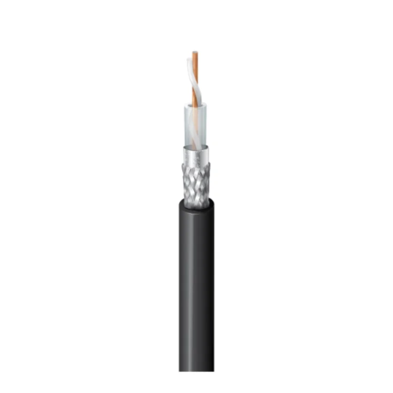 10 AWG Tri Laminate Shield PVC Indoor Rated 1000 MHz Coaxial Cable Black 1000 ft 9913 0101000