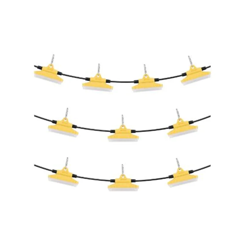10 Head High Brightness 100FT LED Construction String Work Lights 150W 15,000 Lumens