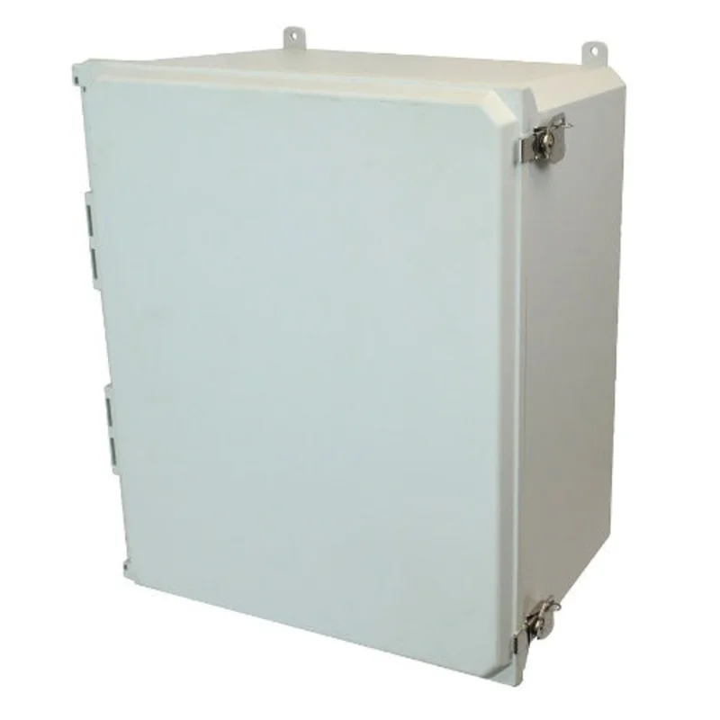 10 Inch Depth Lockable Twist Latch Hinged Cover Fiberglass Enclosure AMU2060T