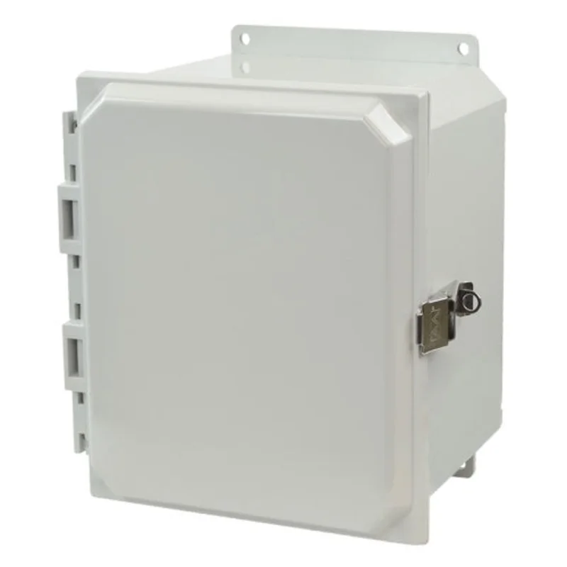 10 Inch Height Stainless Steel Lockable Snap Latch Polycarbonate Enclosure AMP1086LF