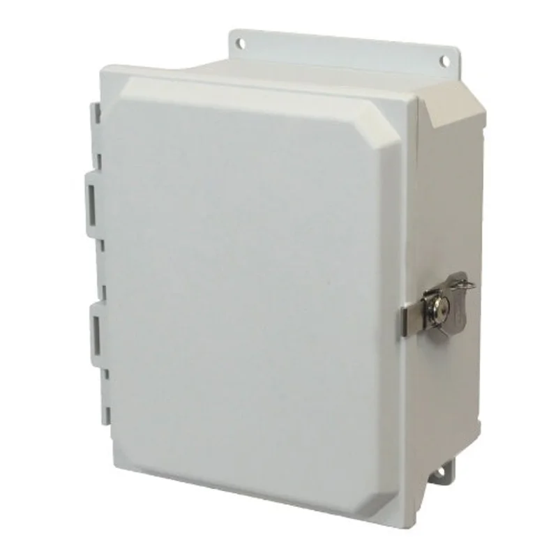 10 Inch Height ULTRALINE AMU Series JIC Size Fiberglass Enclosure AMU1084TF