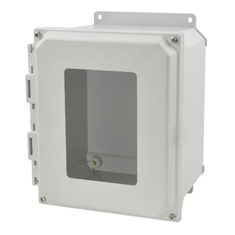 10 Inch Height Wall Mount ULTRALINE AMU Series JIC Size Fiberglass Enclosure AMU1086WF