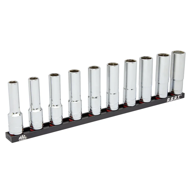 10-PC. 1/2" Drive Deep Metric R.B.R.T. Socket Set