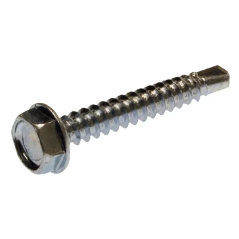 10 x 3/4 Inch Hex Head Tek Screw with Drill Point for Metal Fastener JTEKD12 (Pack of 100)