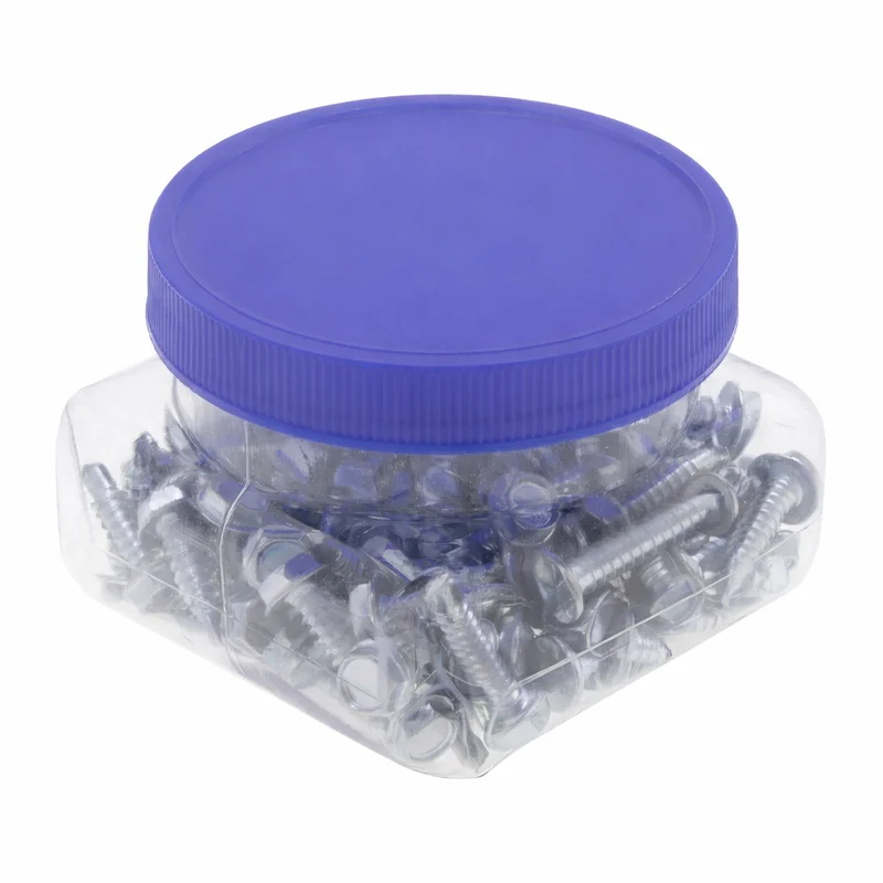 10 x 3/4 Inch Self Drilling Screw with Indented Hex Washer Head JTEKD6 (Pack of 100)