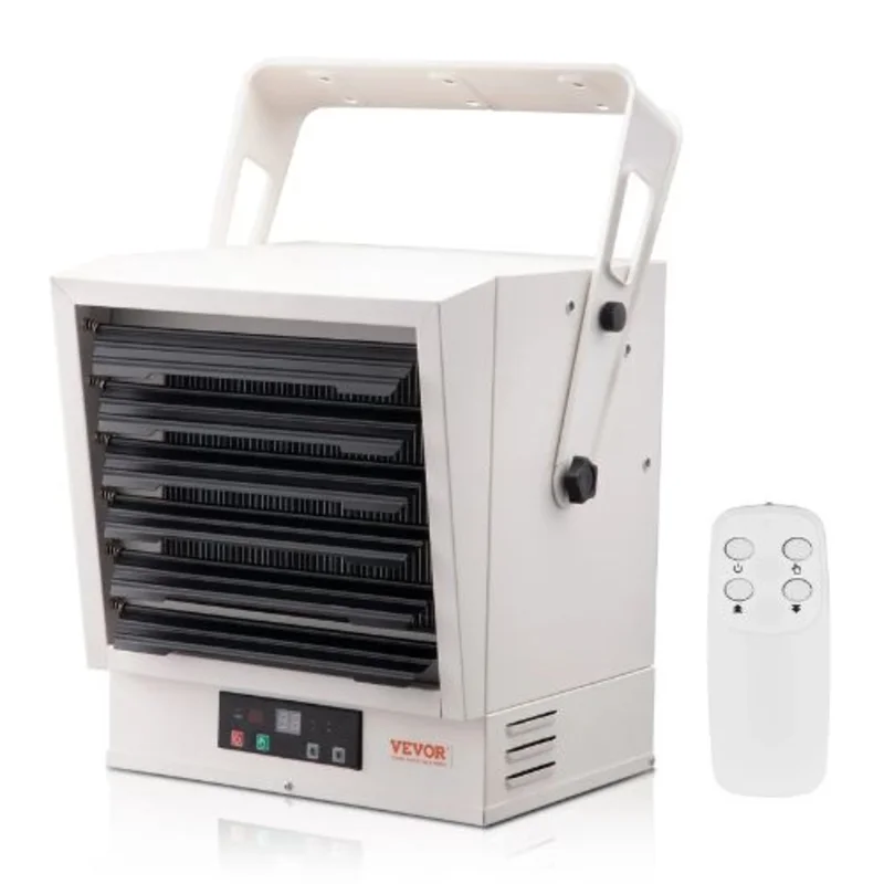 10000W Electric Garage Heater with Remote Control Wall/Ceiling Mount Fan-Forced Shop Heater ETL Listed