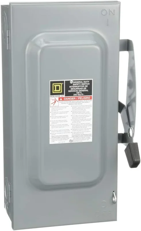 100A 240VAC 100KA 2 Pole General Duty Indoor Safety Switch D223N