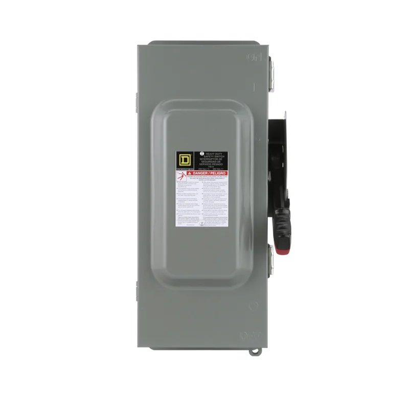 100A 240VAC 250VDC 200KAIC DPST Heavy Duty Safety Switch H223AWK