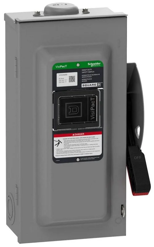 100A 240VAC 3 Pole Heavy Duty Fusible Disconnect Safety Switch VH323NRB