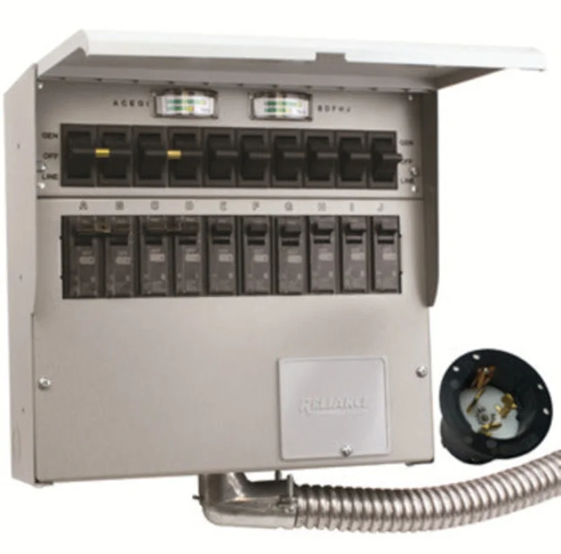100A 250VAC 10 Circuits Manual Transfer Switch A510A