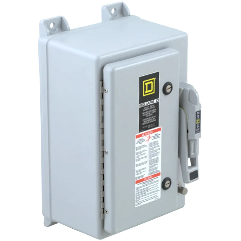 100A 600V 3 Pole HU Single Disconnect and Safety Switch HU363DF