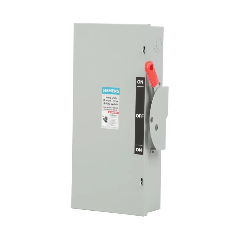 100A 600VAC 250VDC 3 Pole Double Throw Safety Switch DTNF363
