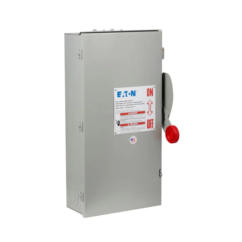 100A 600VAC 250VDC NEMA 3R Fusible Heavy Duty Safety Switch DH363NRK