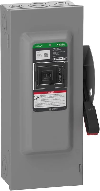 100A 600VAC 3 Phase Surface Heavy Duty Safety Switch VH363